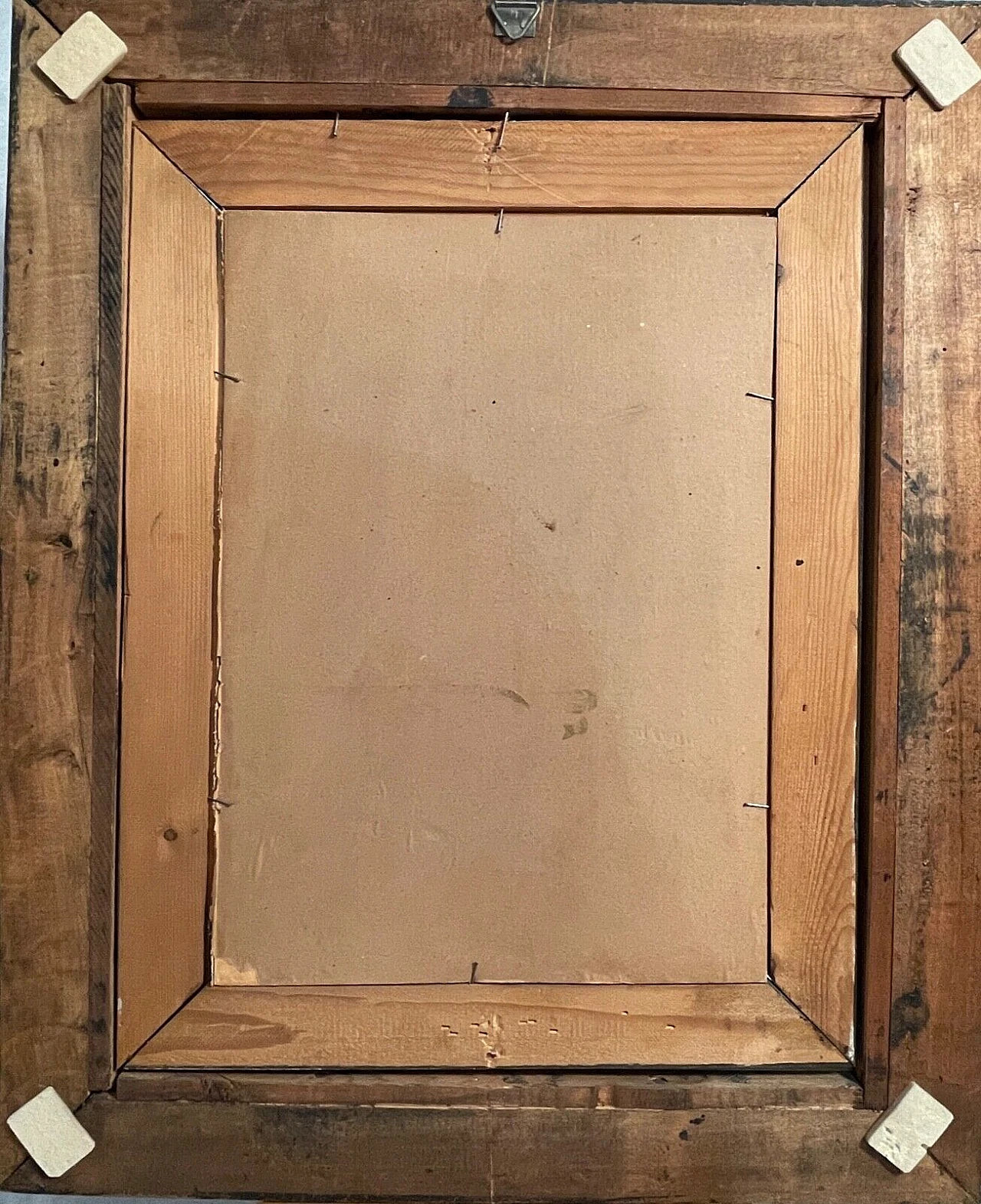 Francesco Mancini, lake glimpse, oil painting on panel, 19th century 7