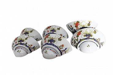 6 Applique Faenza in ceramica dipinta, inizio '900