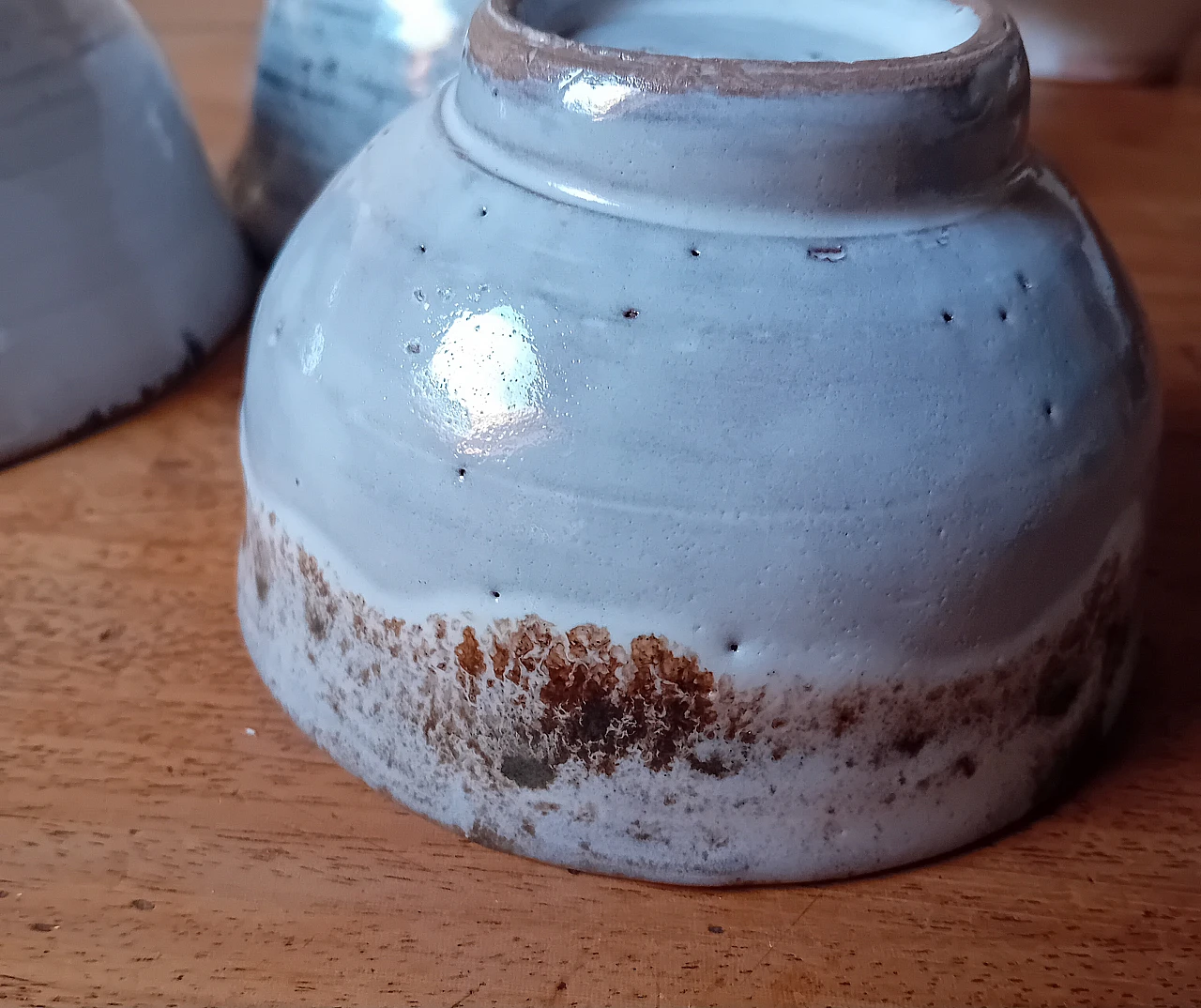 8 Ciotole Giapponesi artigianali in ceramica raku, anni 2000 14