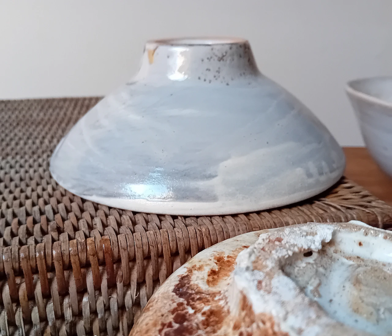 8 Ciotole Giapponesi artigianali in ceramica raku, anni 2000 17