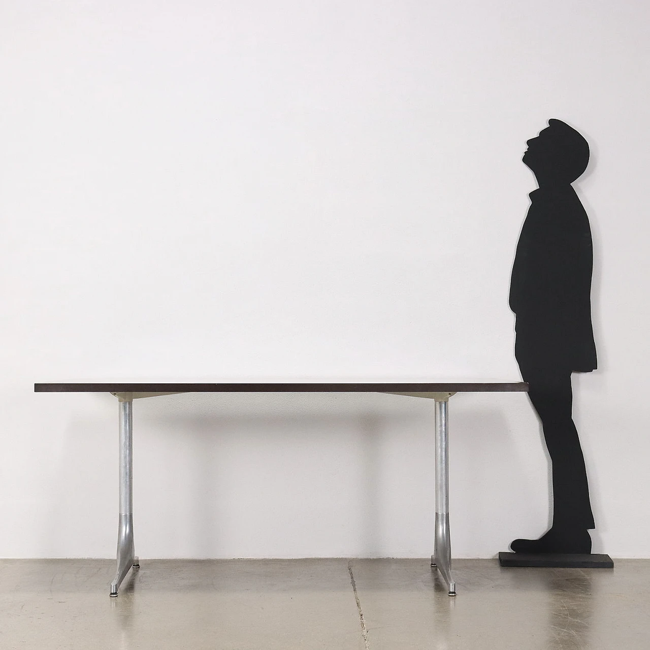 Wood and metal table by George Nelson for Herman Miller, 1960s 2