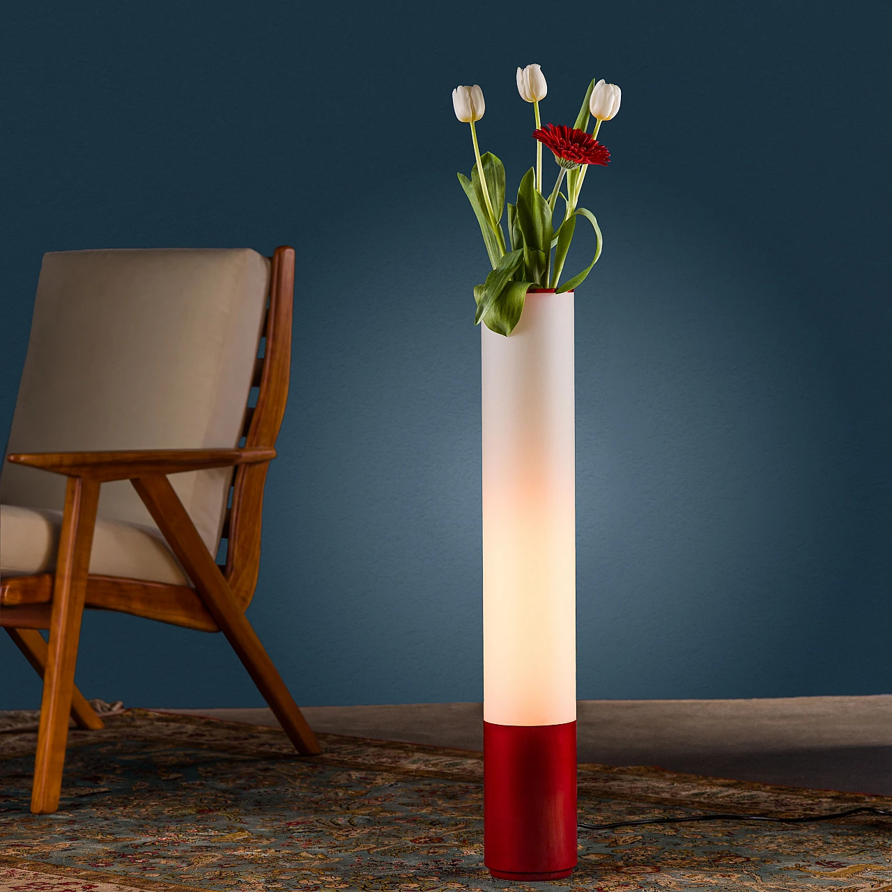 Luminous flower vase 2483/1 by Max Ingrand for Fontana Arte, 1960s 1