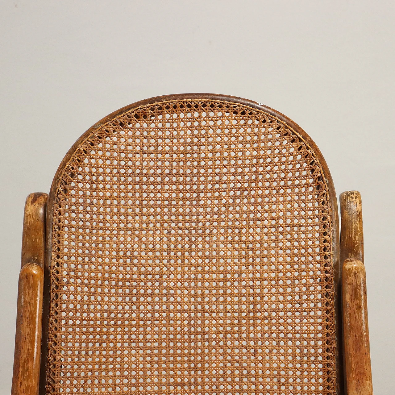 Bent beech and cane rocking chair by Thonet, late 19th century 5