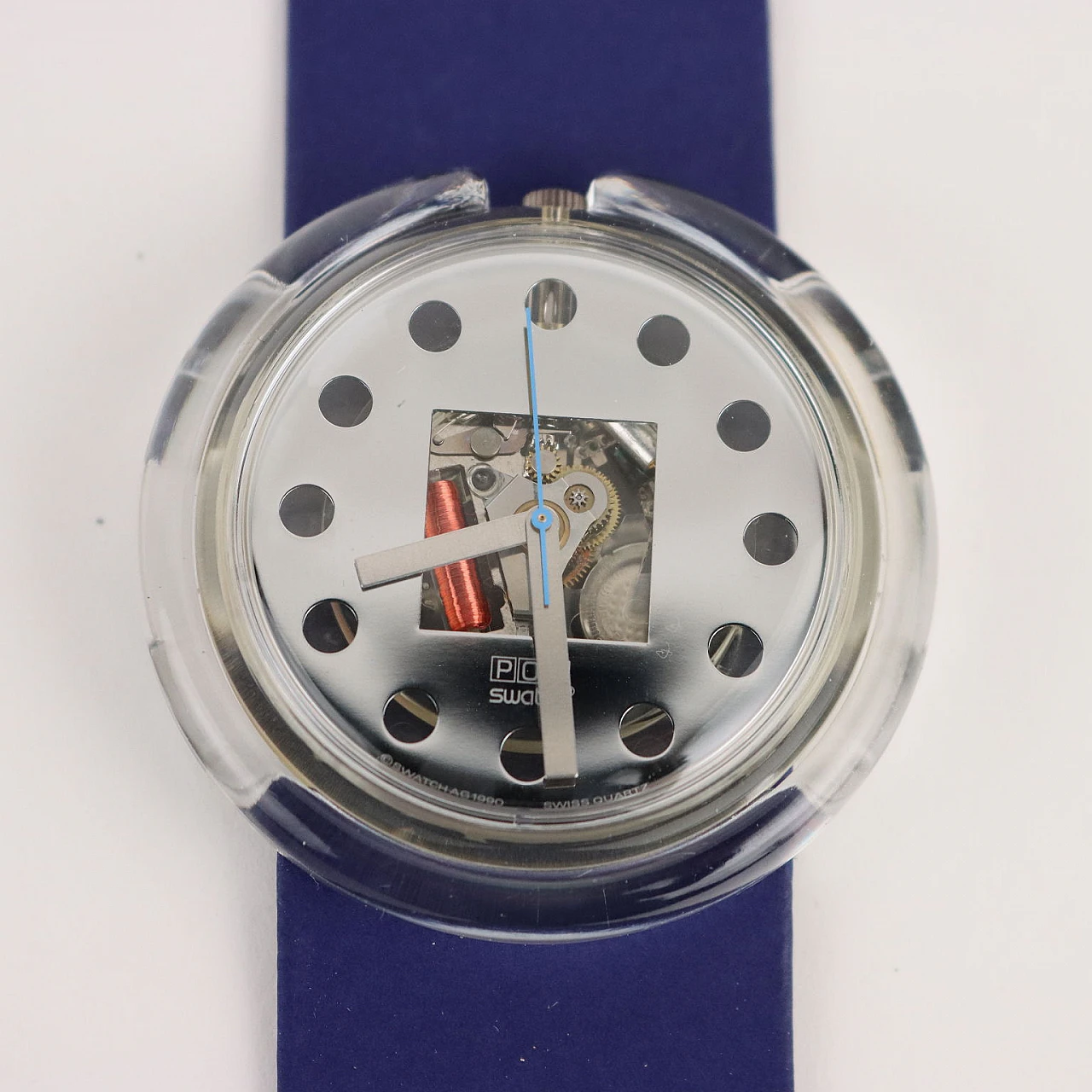 Swatch Pop PW144 Legal Blue water resistant, 1990 3