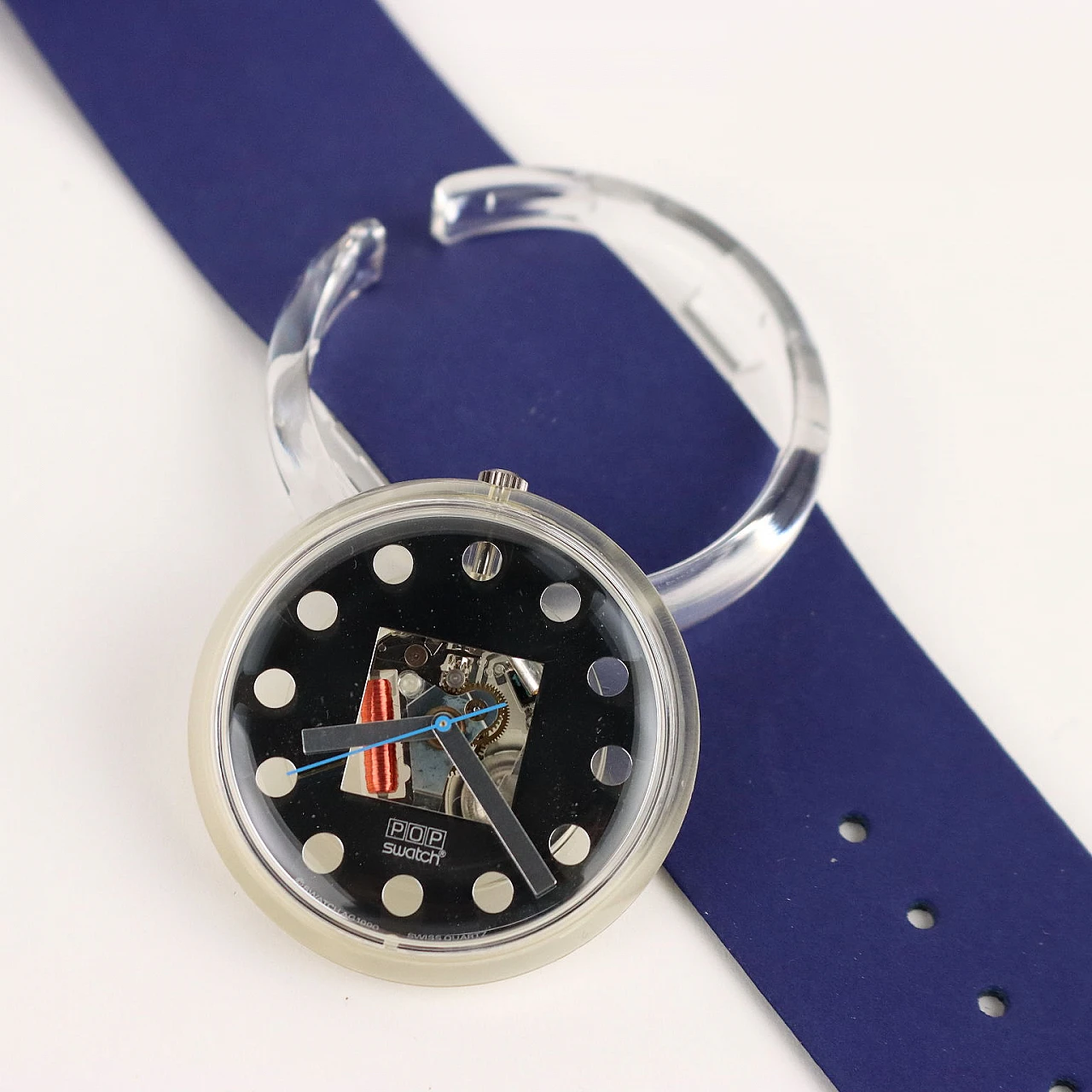 Swatch Pop PW144 Legal Blue water resistant, 1990 4