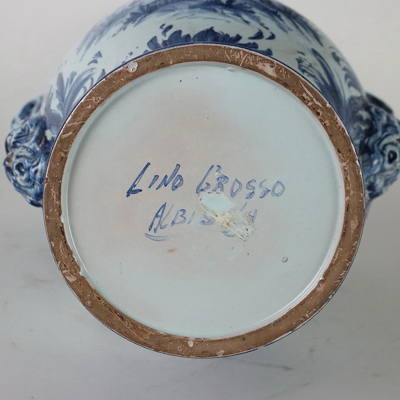 Glazed ceramic vase by Lino Grosso Albisola 9