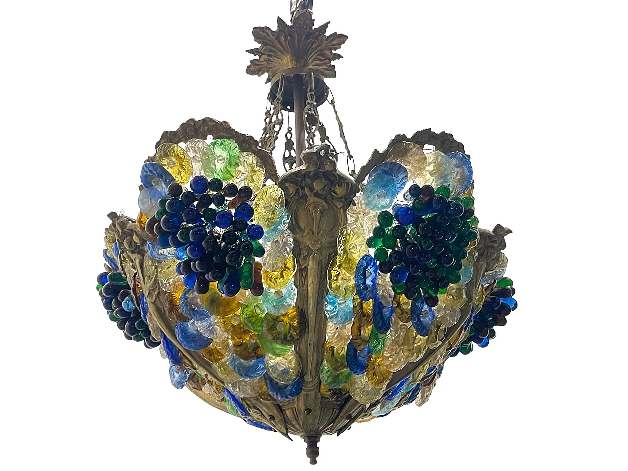 Murano glass chandelier with fruit, 1920s 4