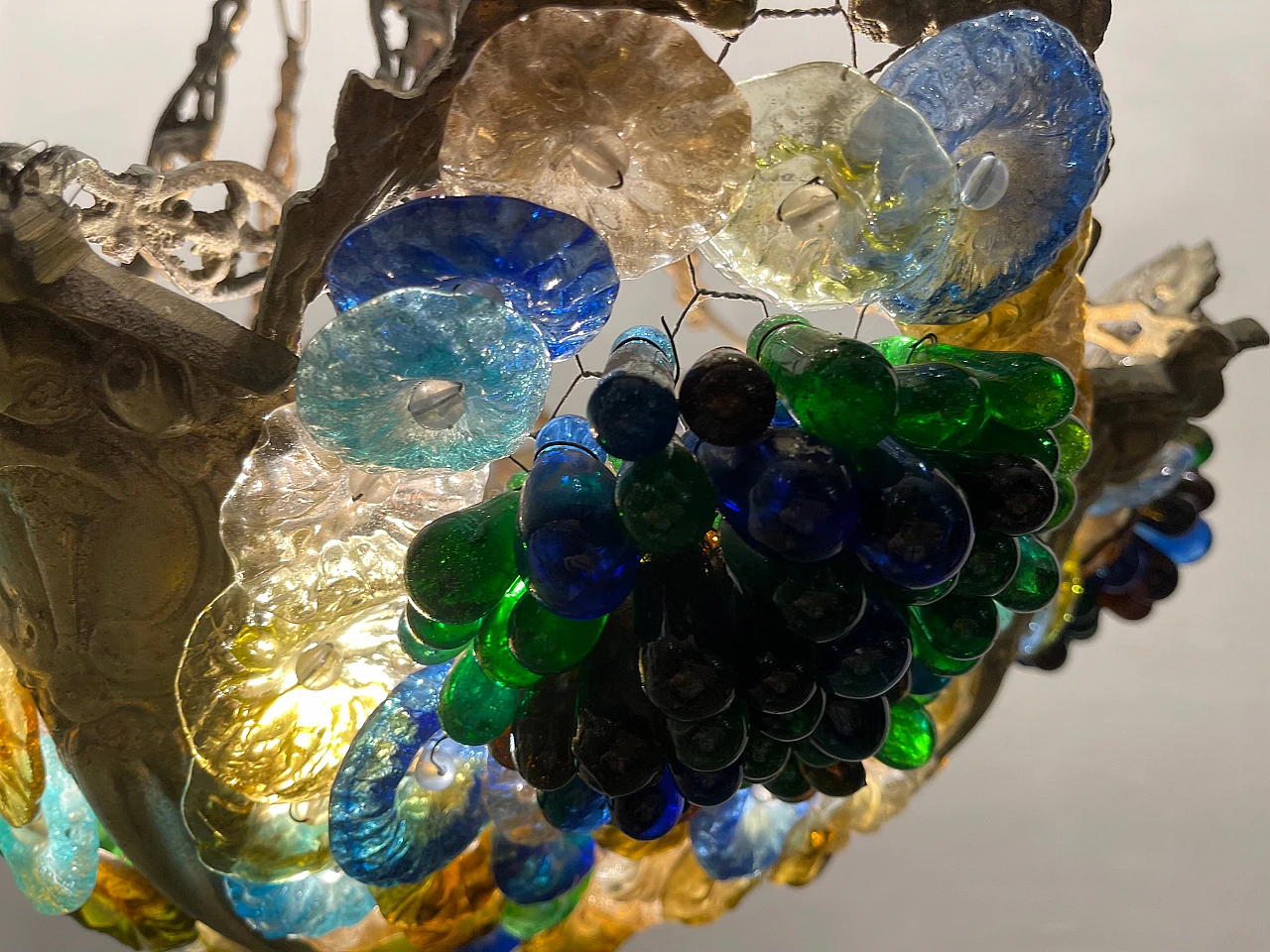 Murano glass chandelier with fruit, 1920s 6