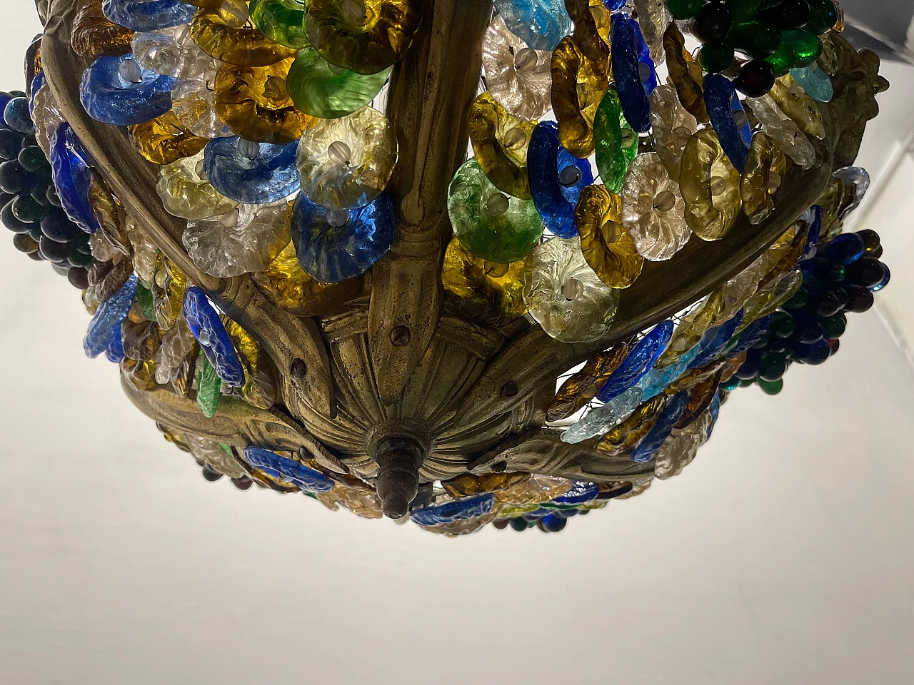 Murano glass chandelier with fruit, 1920s 7