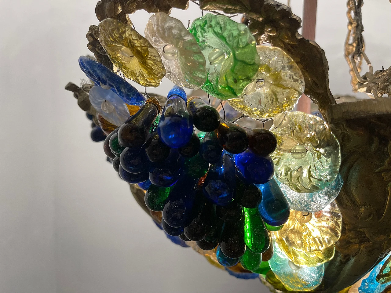 Murano glass chandelier with fruit, 1920s 8