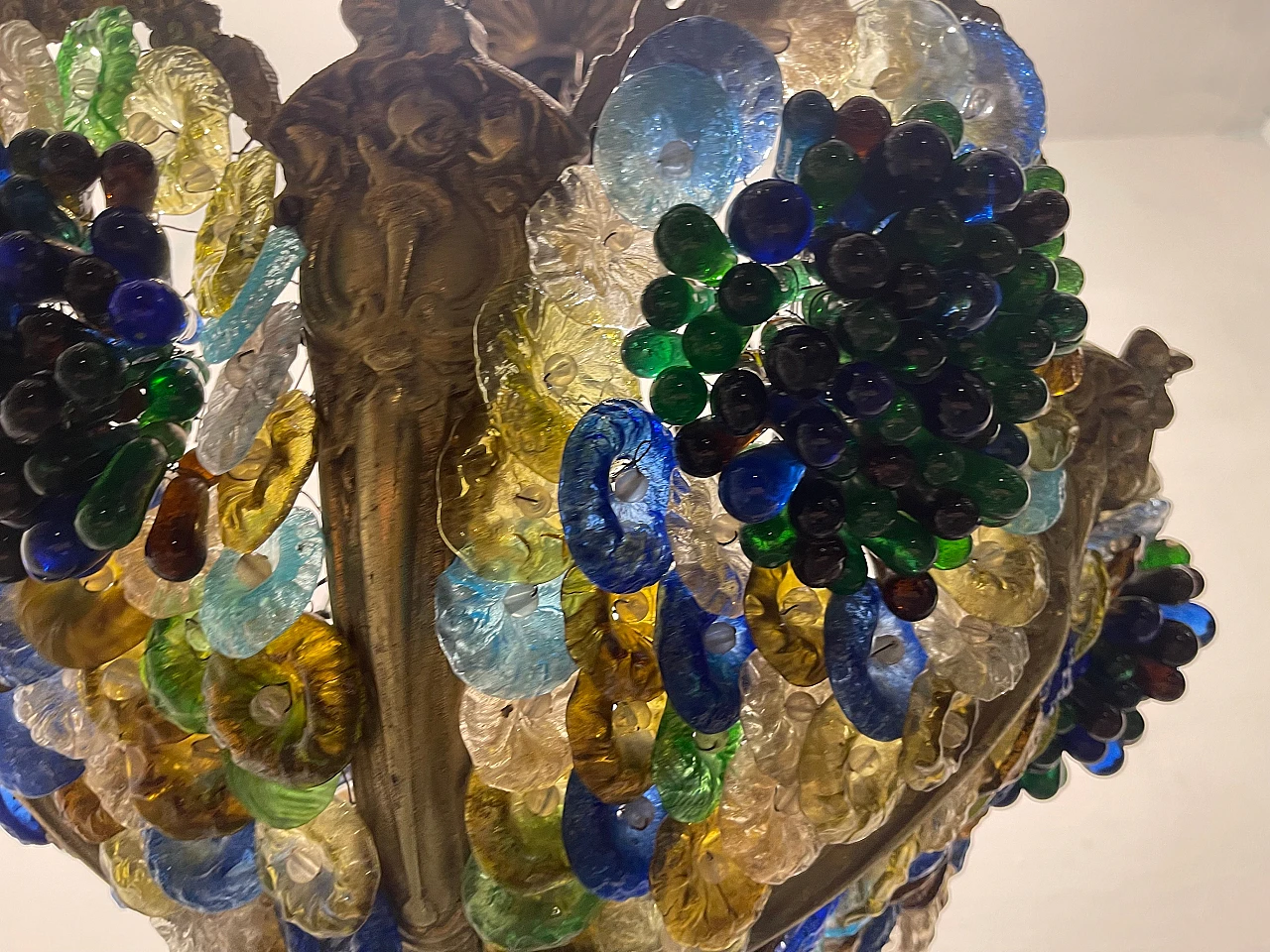 Murano glass chandelier with fruit, 1920s 10