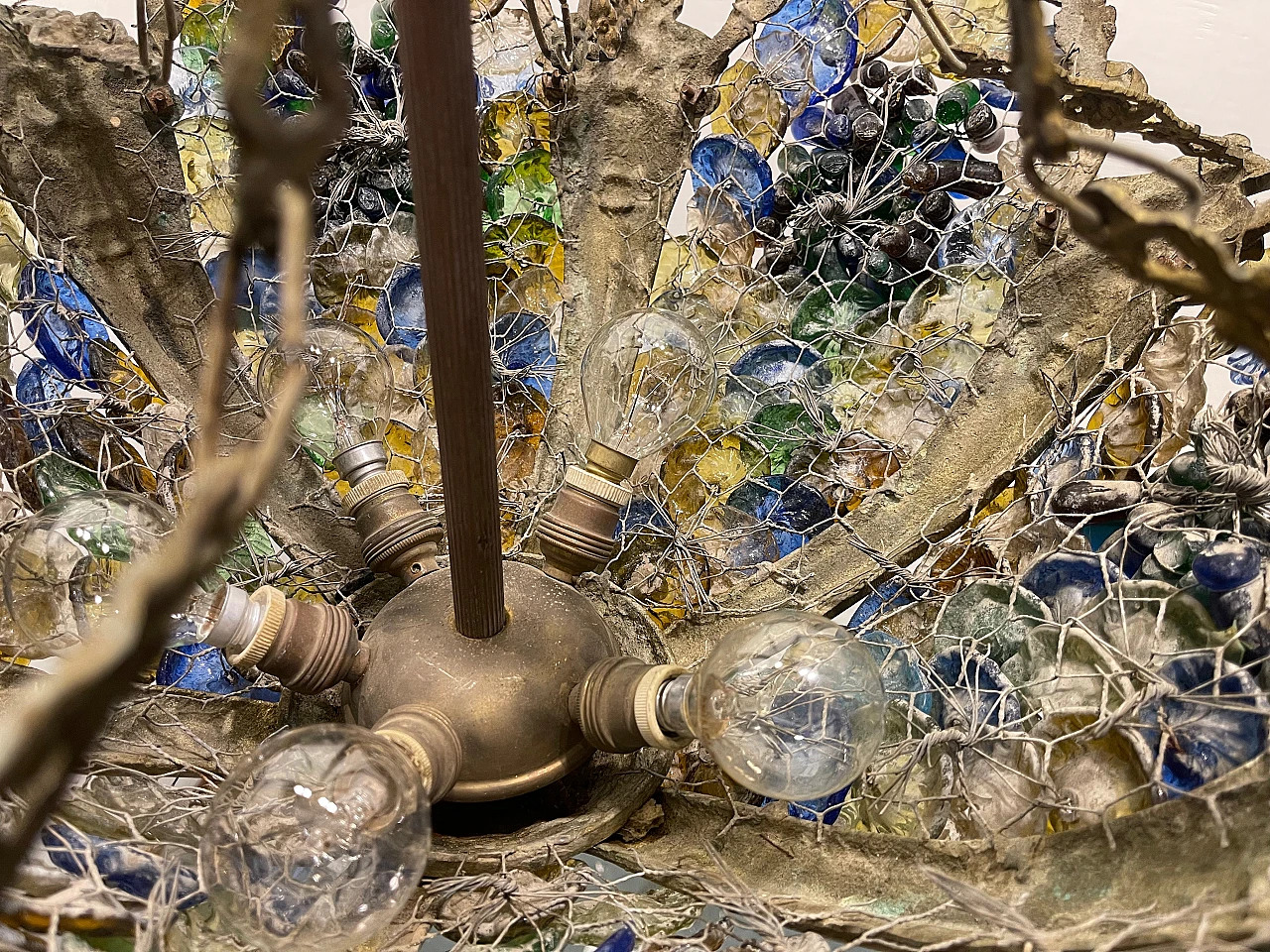 Murano glass chandelier with fruit, 1920s 12