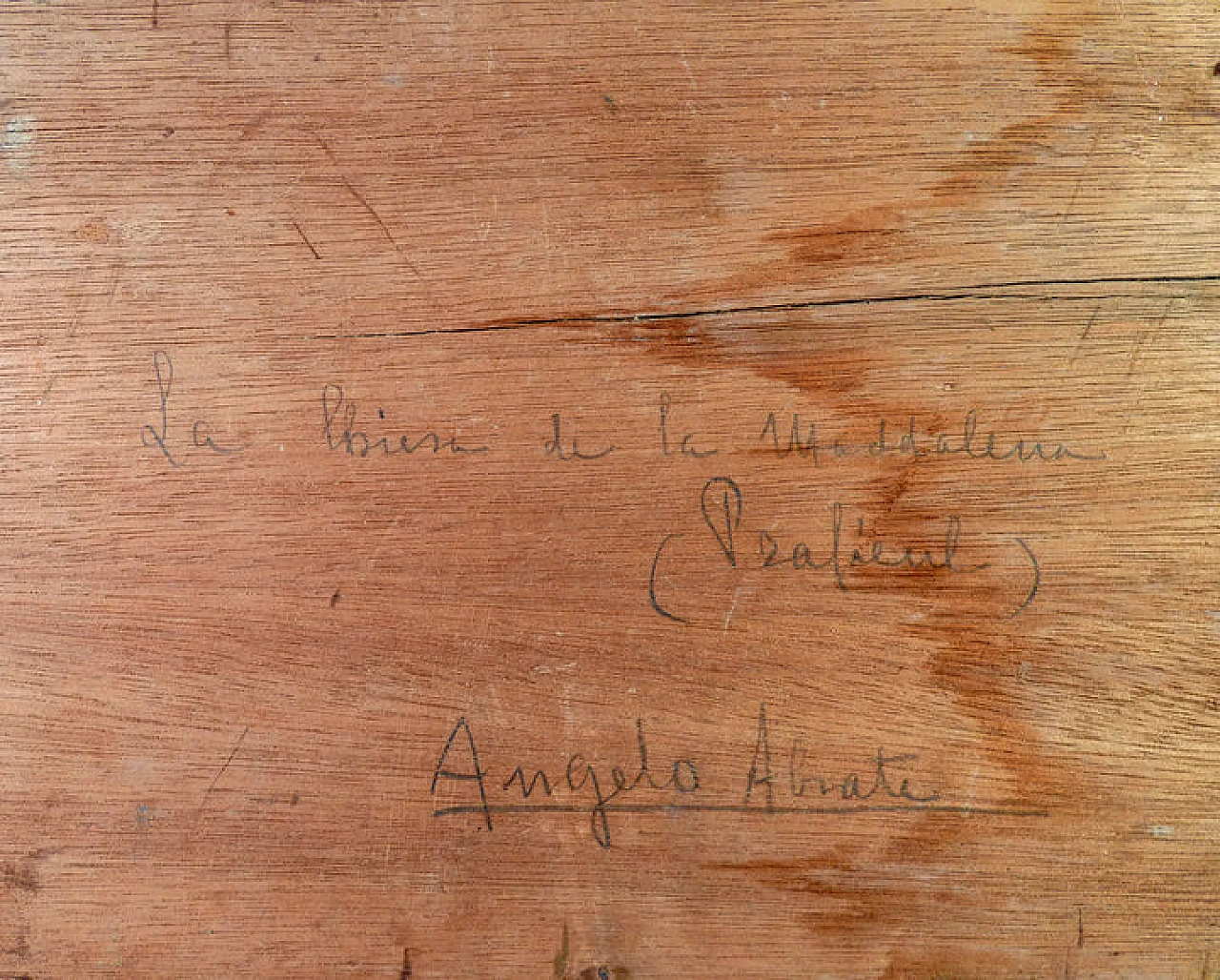 A. Abrate, Church of Magdalene, oil painting on panel, 1940s 8