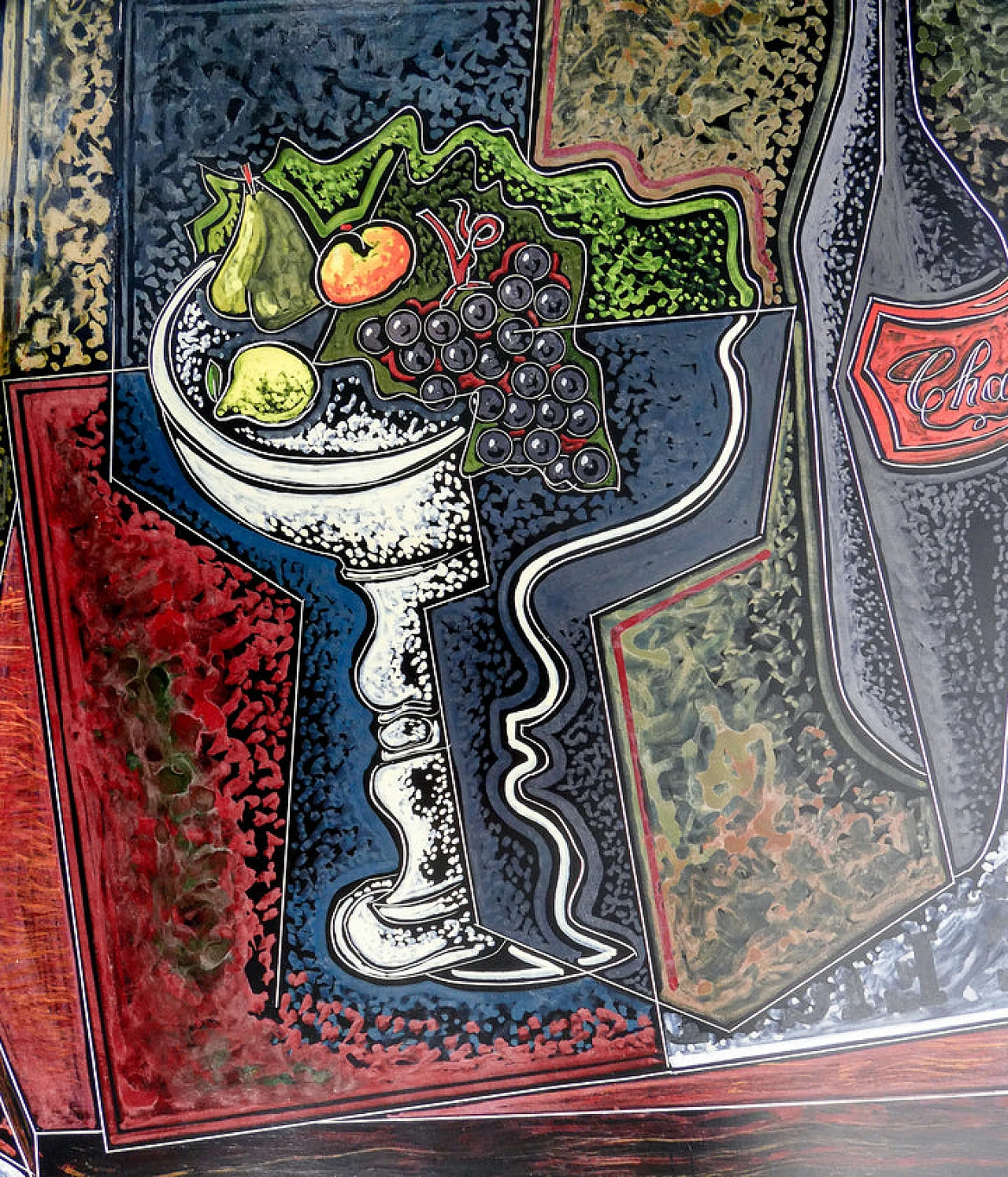 P. Oriani, Objets sur la table, encaustic painting on cardboard, 1930 6