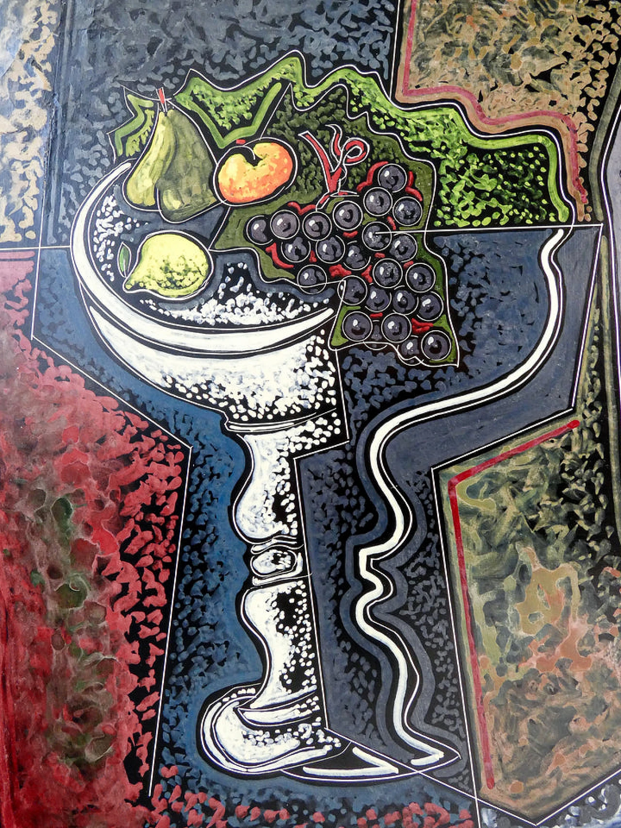 P. Oriani, Objets sur la table, encaustic painting on cardboard, 1930 8