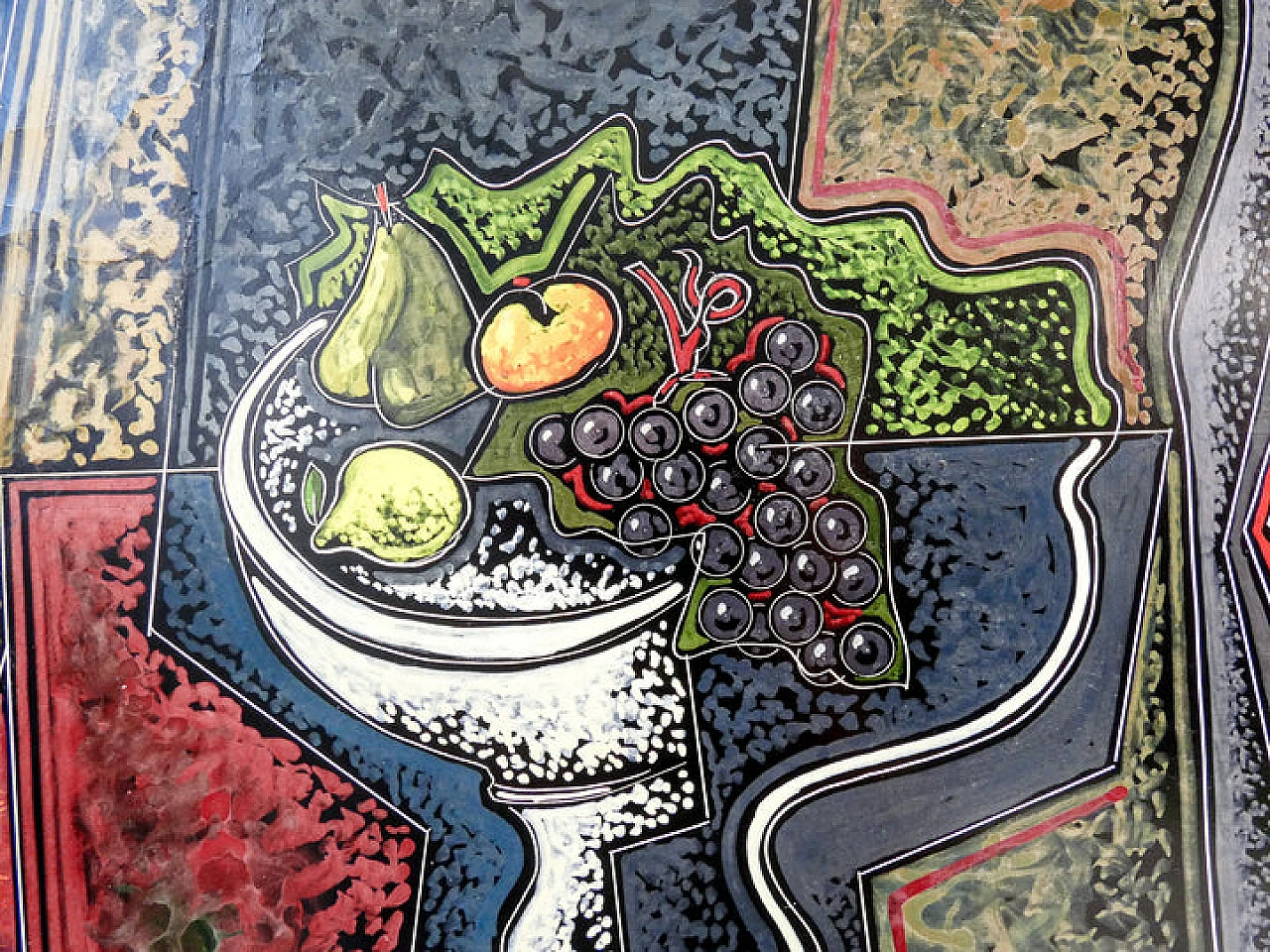 P. Oriani, Objets sur la table, encaustic painting on cardboard, 1930 9