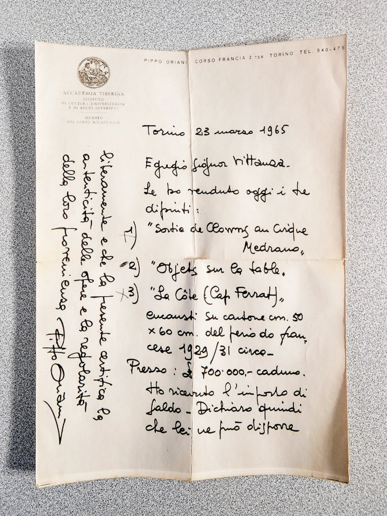 P. Oriani, Objets sur la table, encaustic painting on cardboard, 1930 16