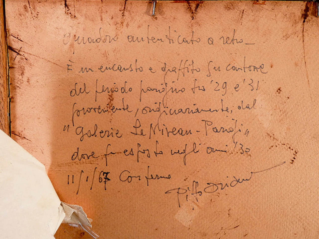 P. Oriani, Objets sur la table, encaustic painting on cardboard, 1930 17