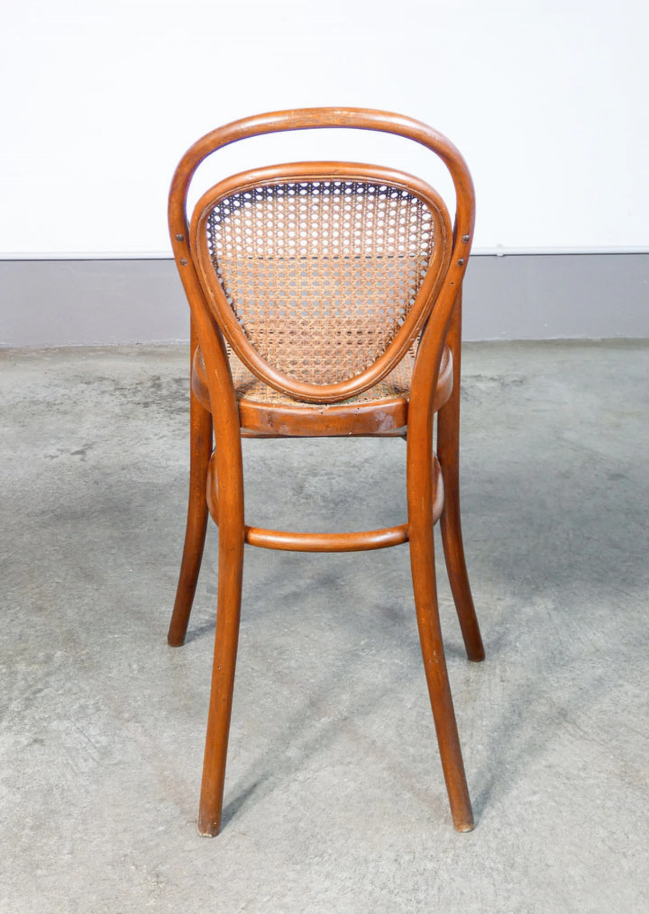 Bent beech and Vienna straw high chair by Thonet, 19th century 9