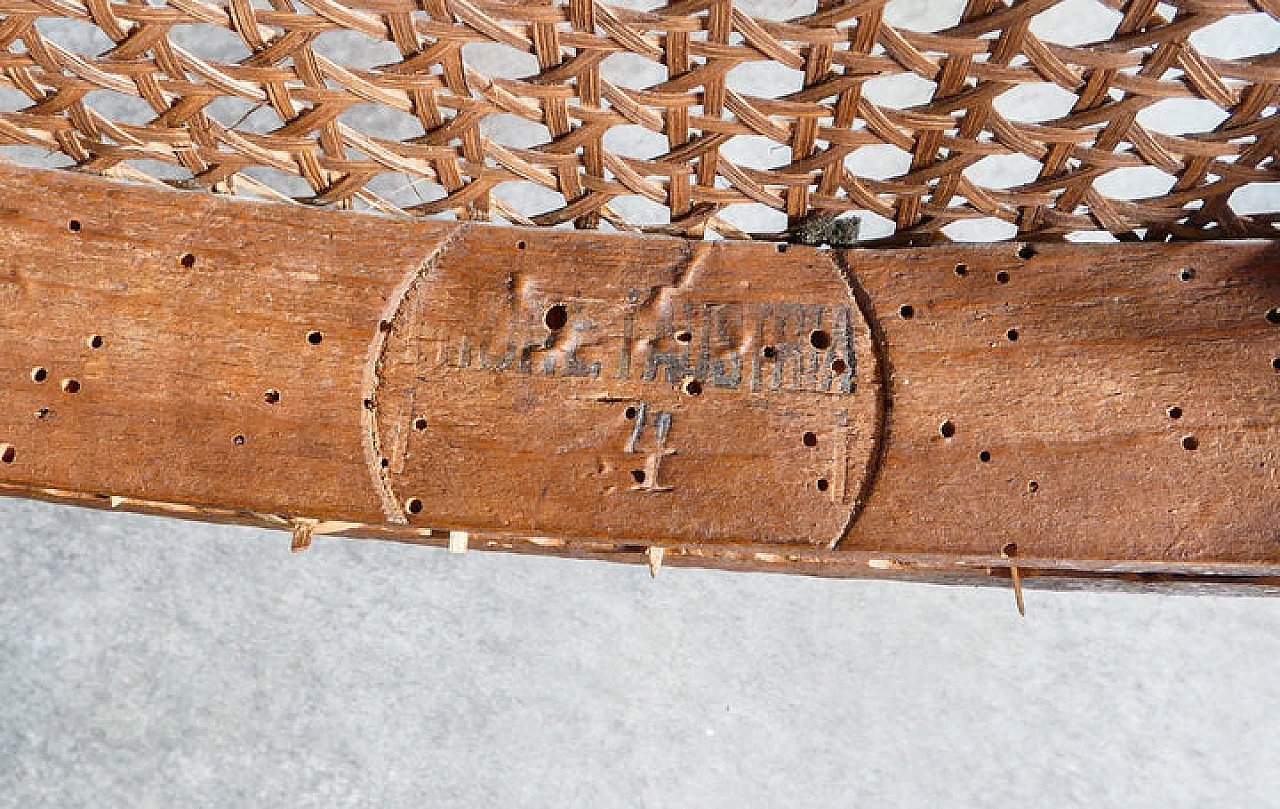 Bent beech and Vienna straw high chair by Thonet, 19th century 12