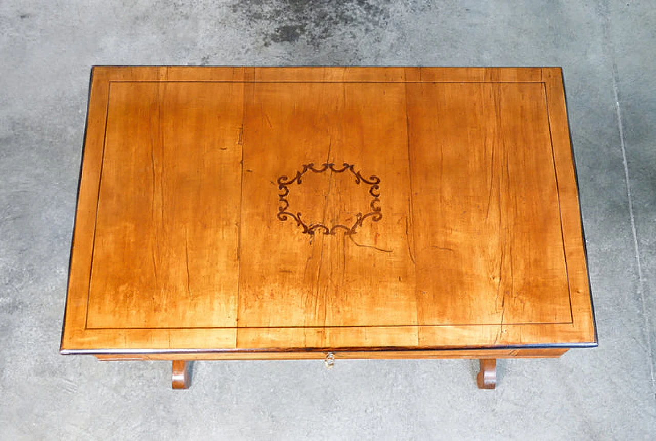 Charles X cherry and briar-root desk with inlays, mid-19th century 3