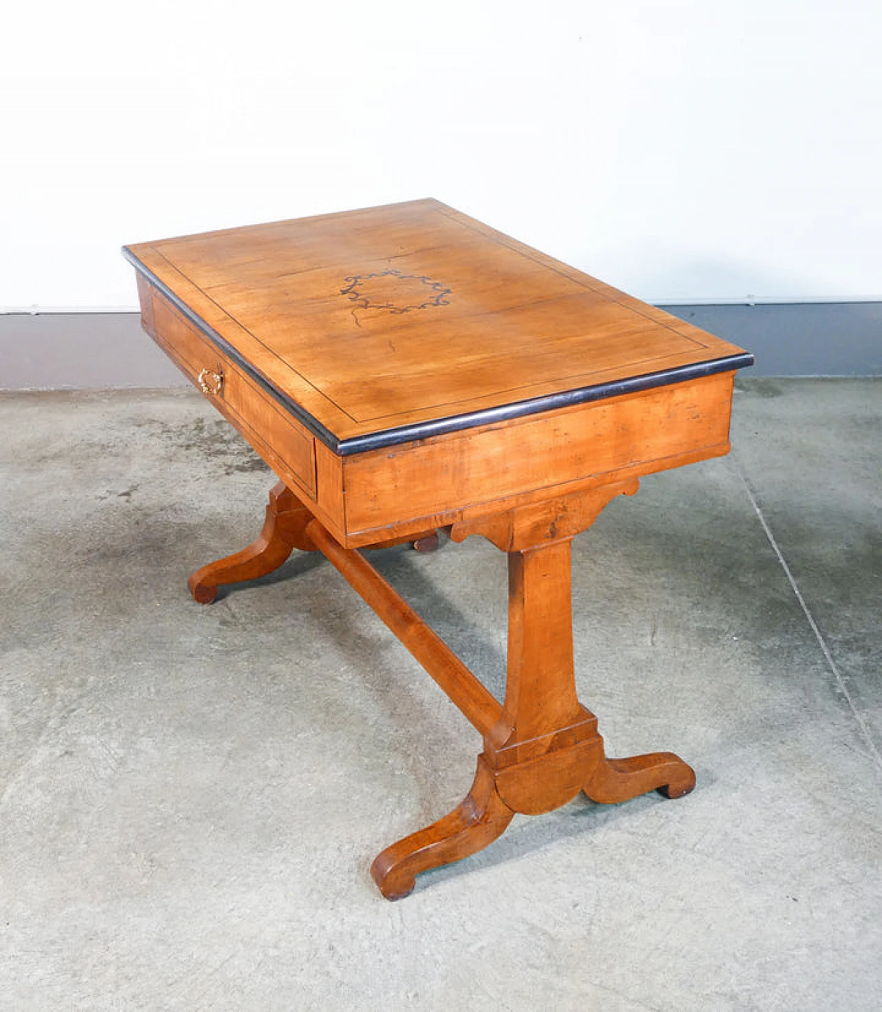 Charles X cherry and briar-root desk with inlays, mid-19th century 6