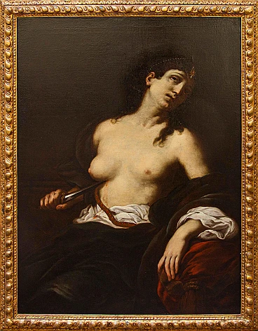 Giuseppe Marullo, Suicidio di Lucrezia, olio su tela, '600