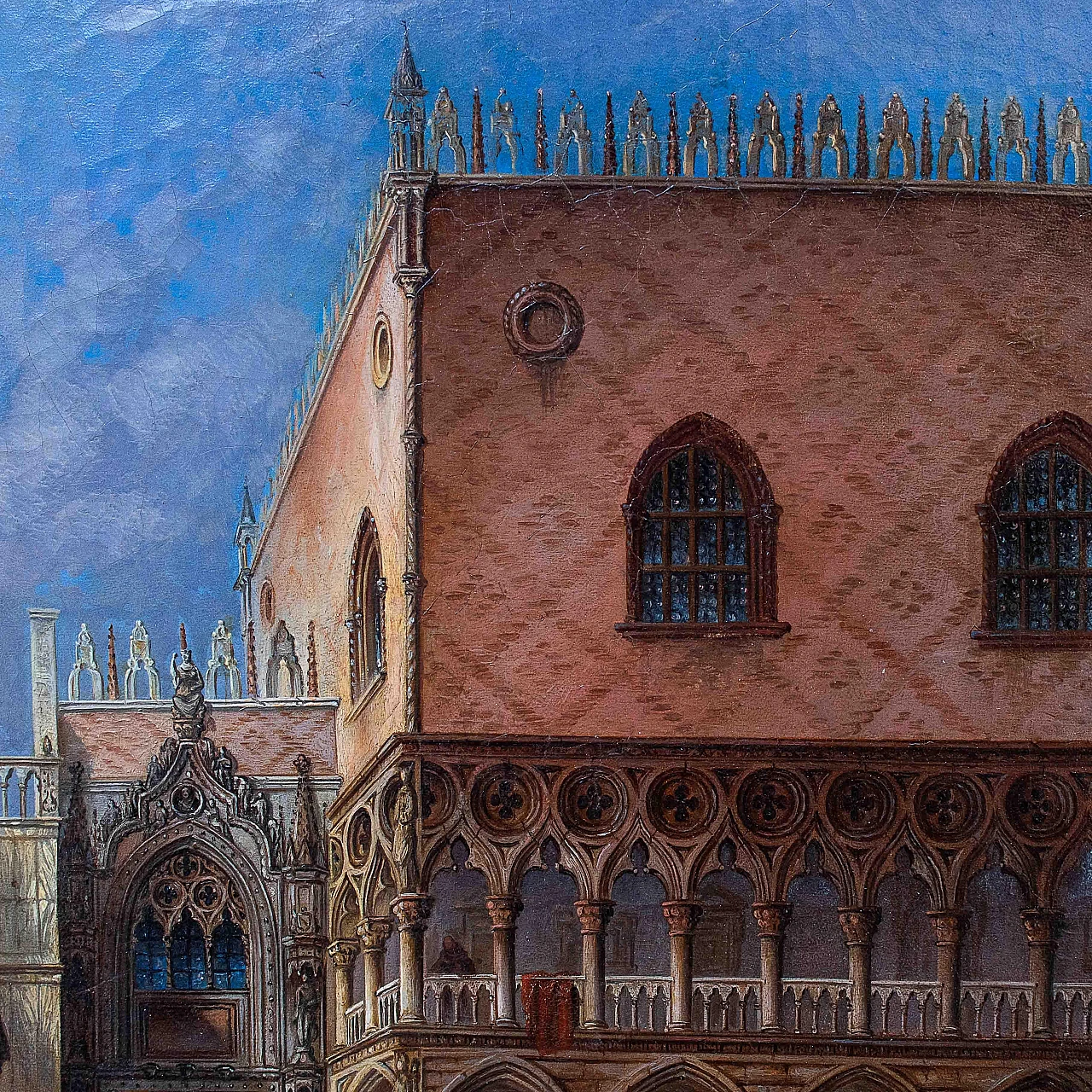 J. B. Kreitmayr, Veduta del palazzo ducale, olio su tela, 1848 5