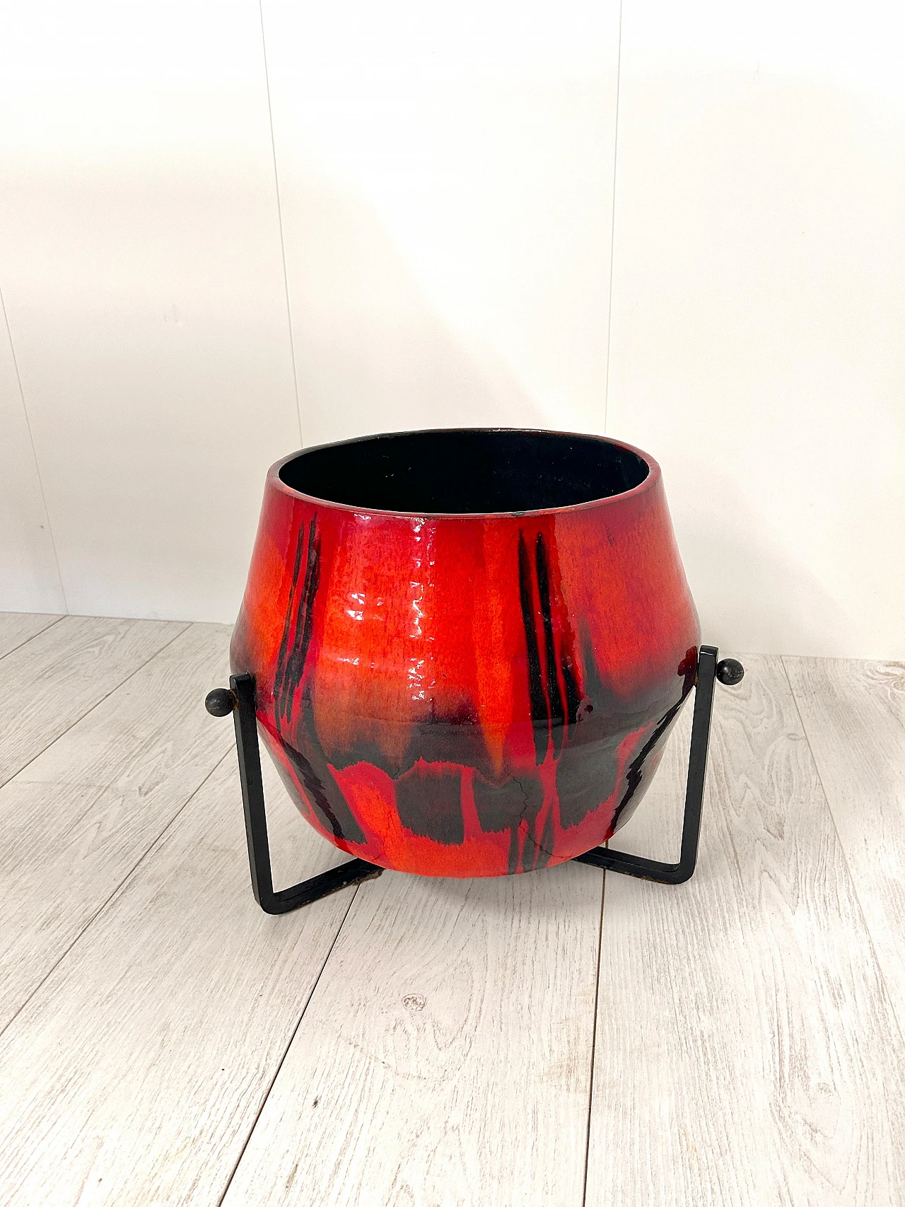 Ceramic flower vase by Victor Cerrato, 1960s 6