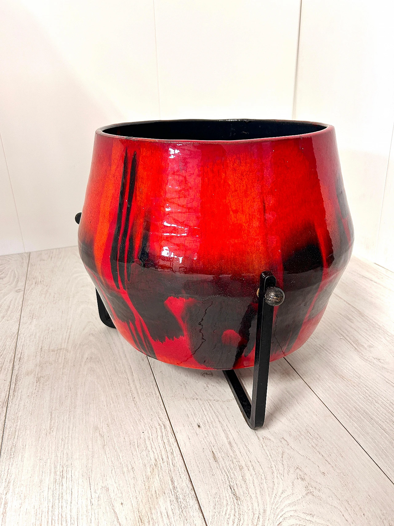 Ceramic flower vase by Victor Cerrato, 1960s 9