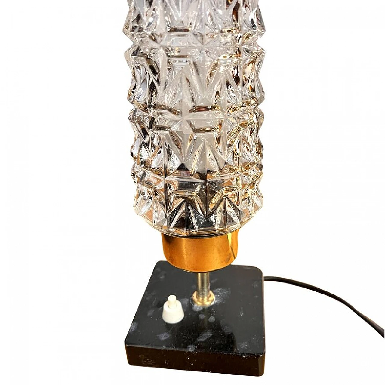 Bedside lamp with marble base, 1960s 2