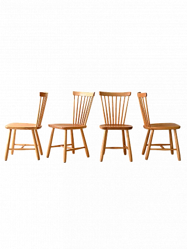 4 Lilla Aland chairs by Carl Malmsten, 1960s