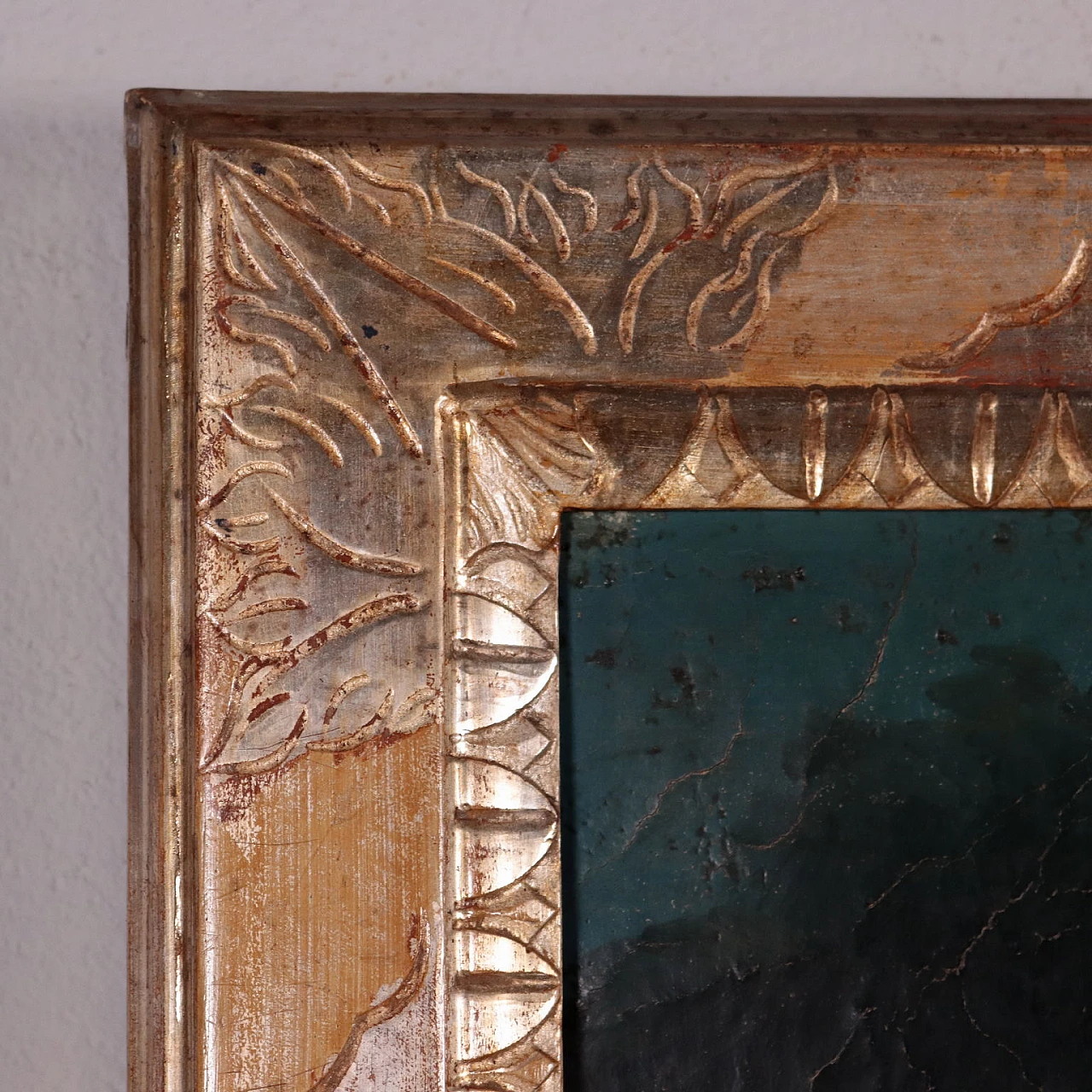 Northern Italy landscape with figures and architectures, oil painting on canvas, 18th century 8