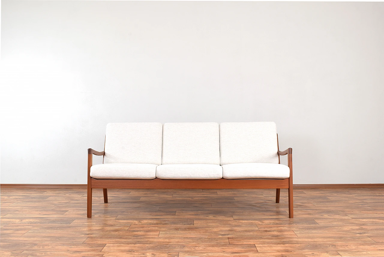 Danish teak Senator sofa by Ole Wanscher for Cado, 1960s 3