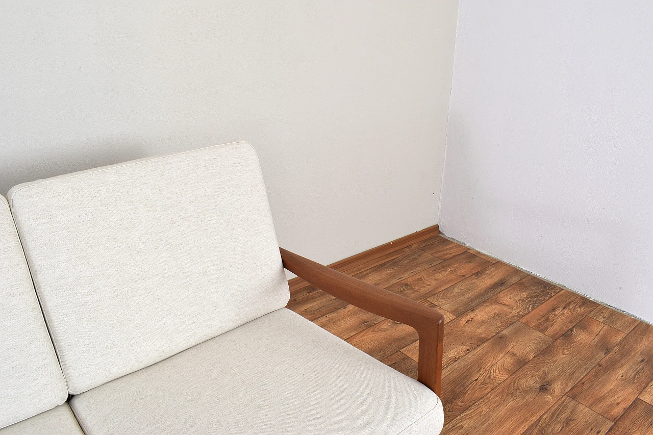 Danish teak Senator sofa by Ole Wanscher for Cado, 1960s 11