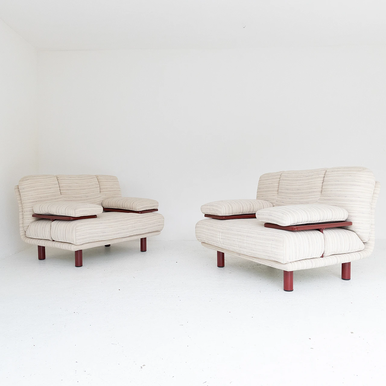 Pair of Magia armchairs by Bacci and Mazzoni for Giovannetti, 1980s 7