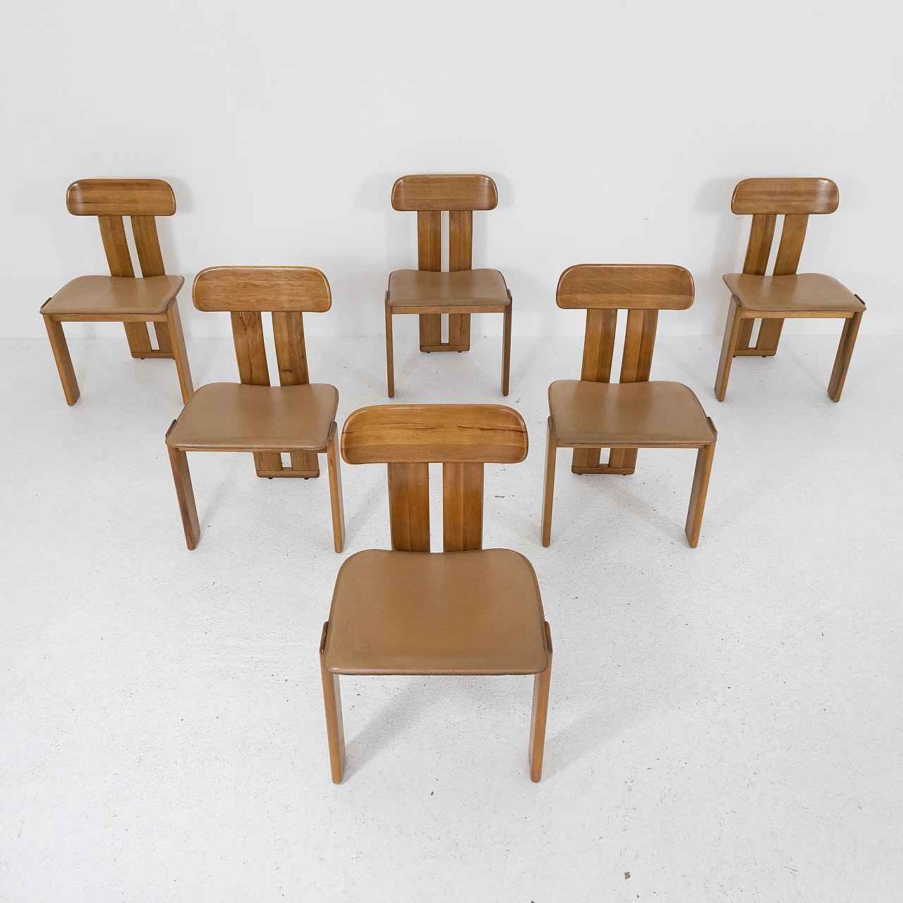 6 Chairs by Mario Marenco for Mobilgirgi, 1970s 4