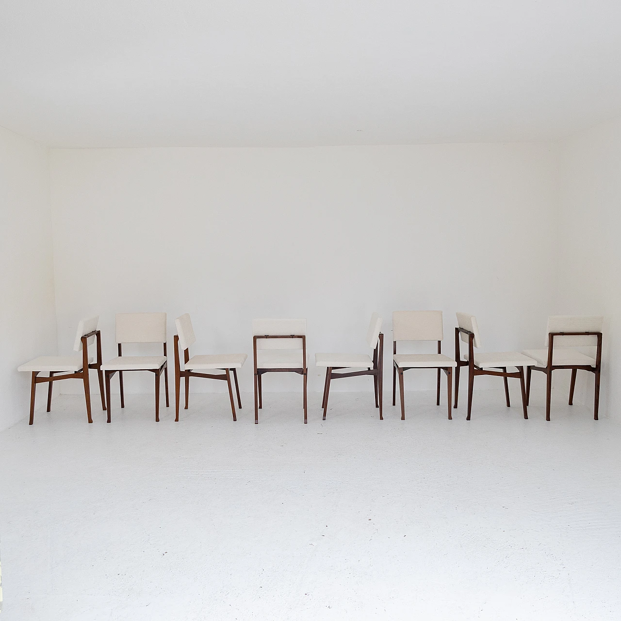 8 Sedie Luisella di Franco Albini per Poggi, anni '50 3