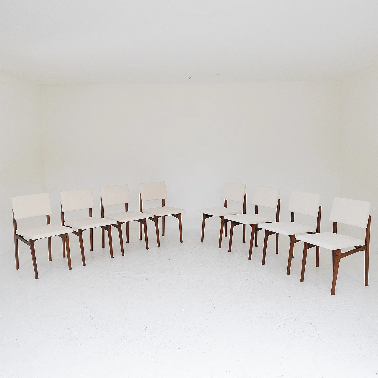 8 Sedie Luisella di Franco Albini per Poggi, anni '50 4