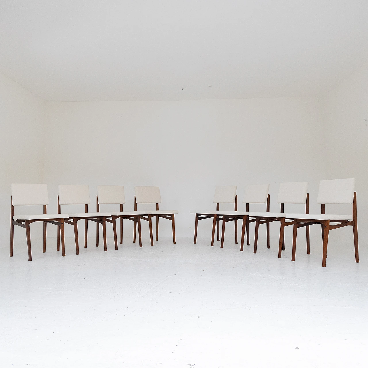 8 Sedie Luisella di Franco Albini per Poggi, anni '50 5