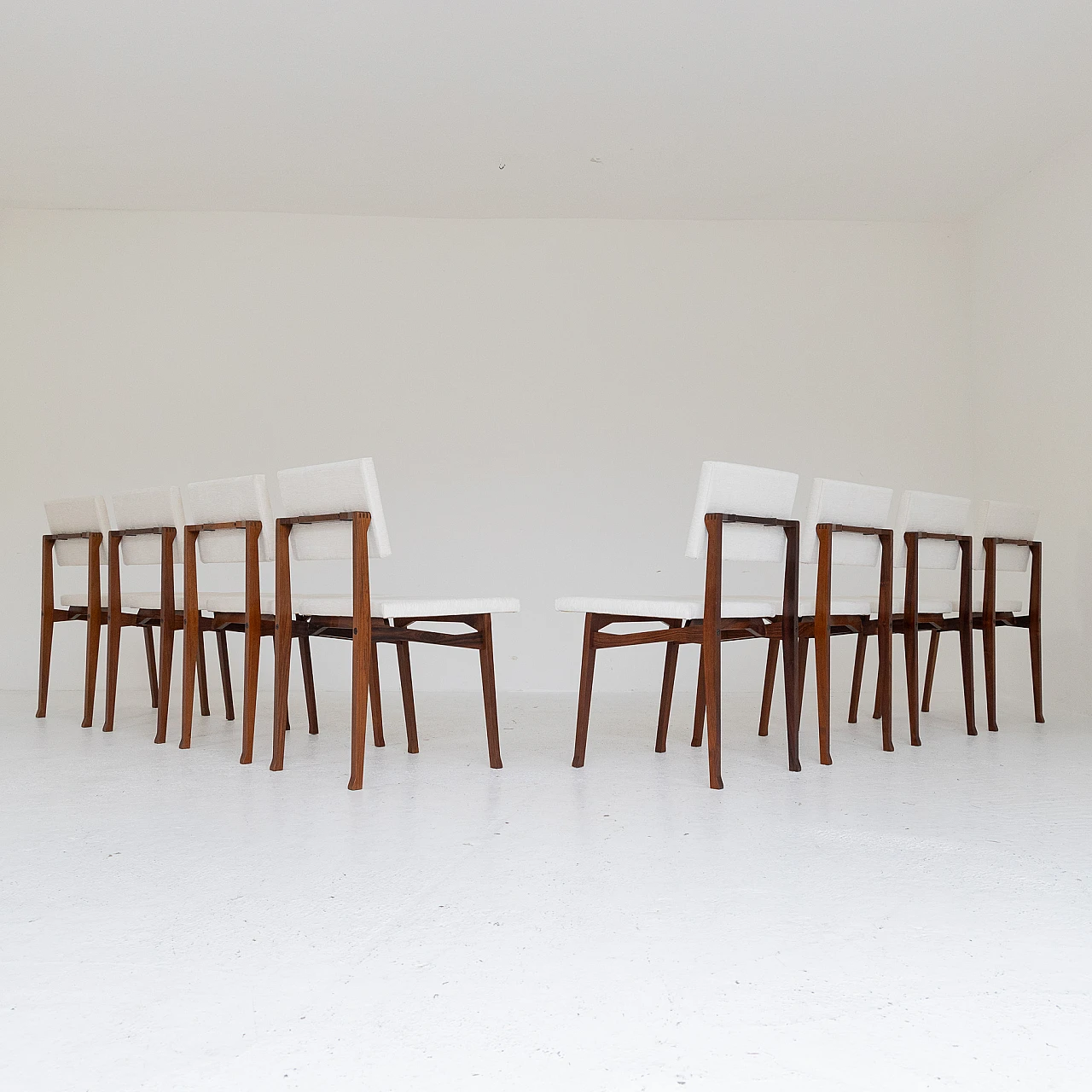 8 Sedie Luisella di Franco Albini per Poggi, anni '50 6