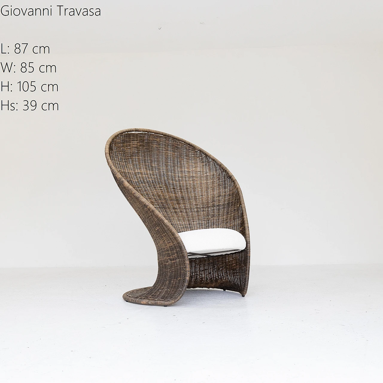 Foglia armchair by Giovanni Travasa, 1970s 9