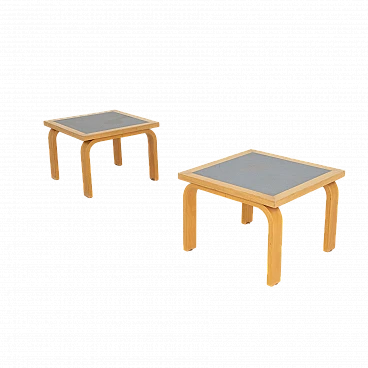 Pair of coffee tables by Thygesen & Sorensen for Magnus Olesen, 1980s