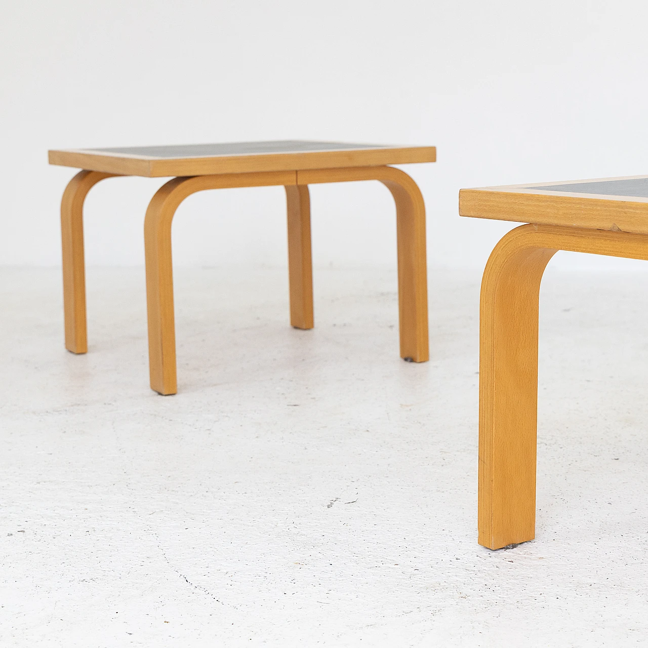 Pair of coffee tables by Thygesen & Sorensen for Magnus Olesen, 1980s 5