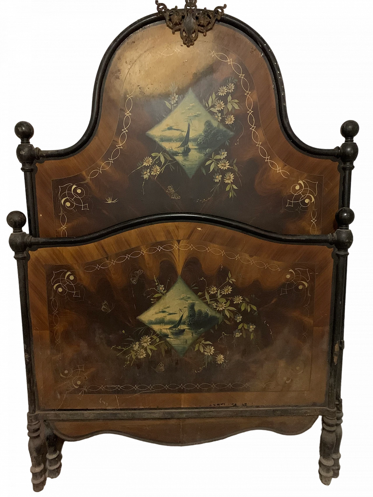 Italian iron bed, 19th century 5