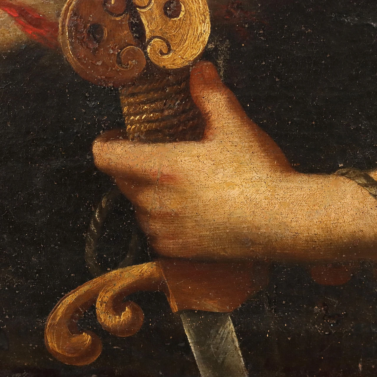 Stile di Angelo Caroselli, David e Golia, olio su tela, '600 7