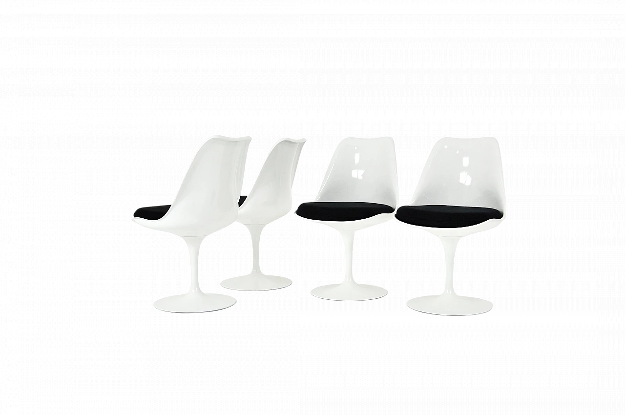 4 Sedie Tulip di Eero Saarinen per Knoll International, anni '70 13