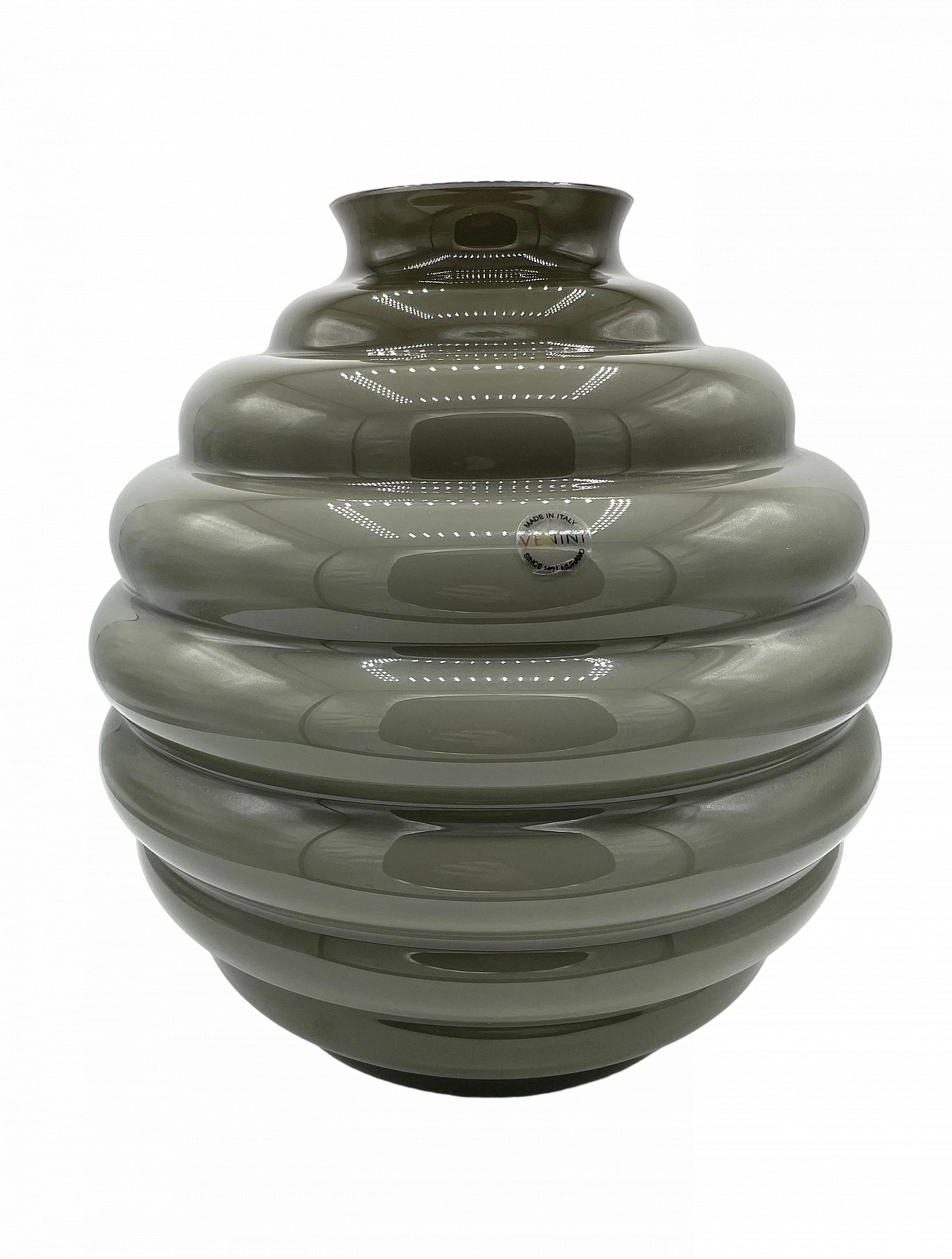 Deco blown glass vase by Napoleone Martinuzzi, 2000s 6