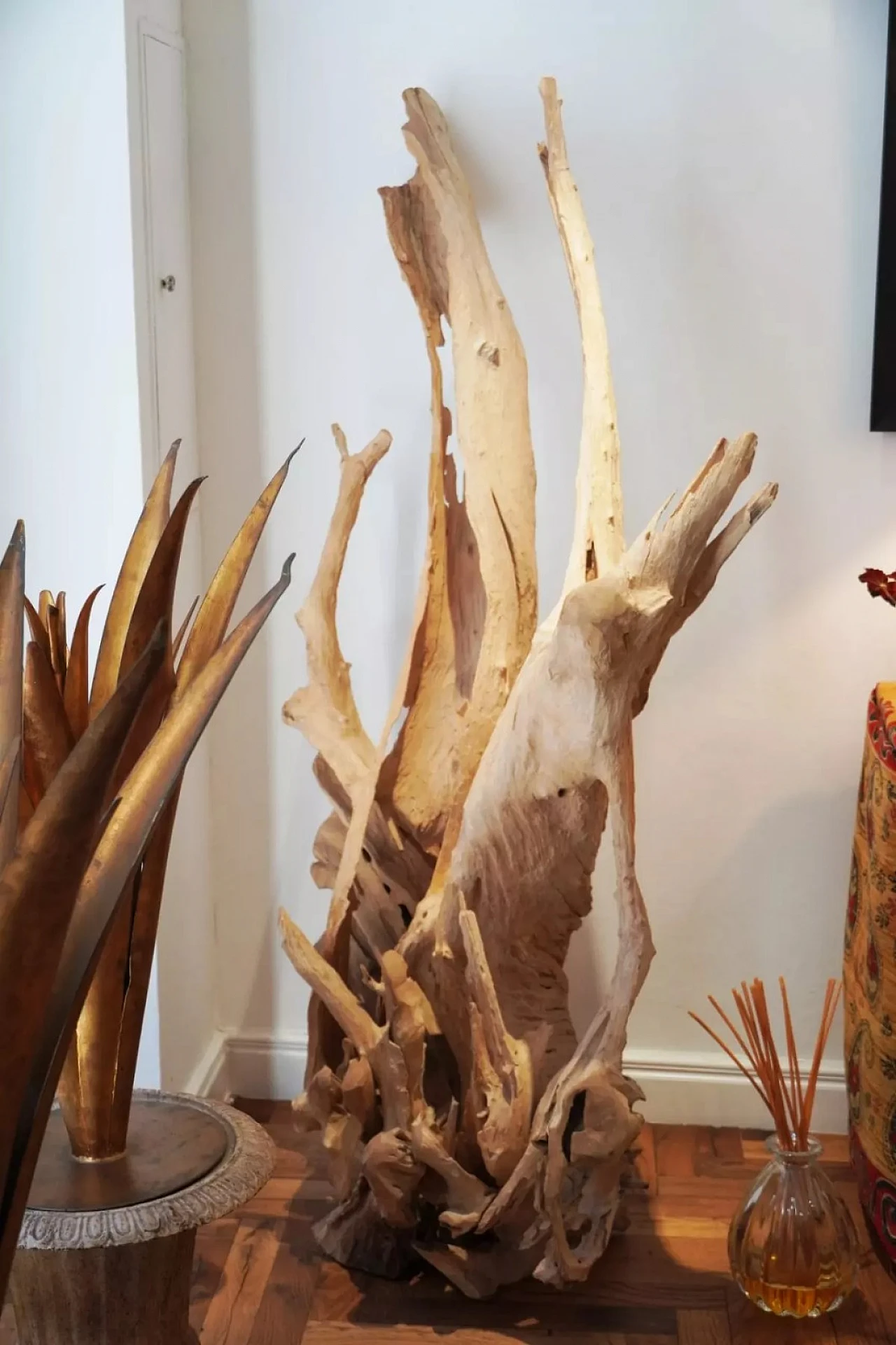 Tronco di ulivo sbiancato e lavorato a scultura, '700 3