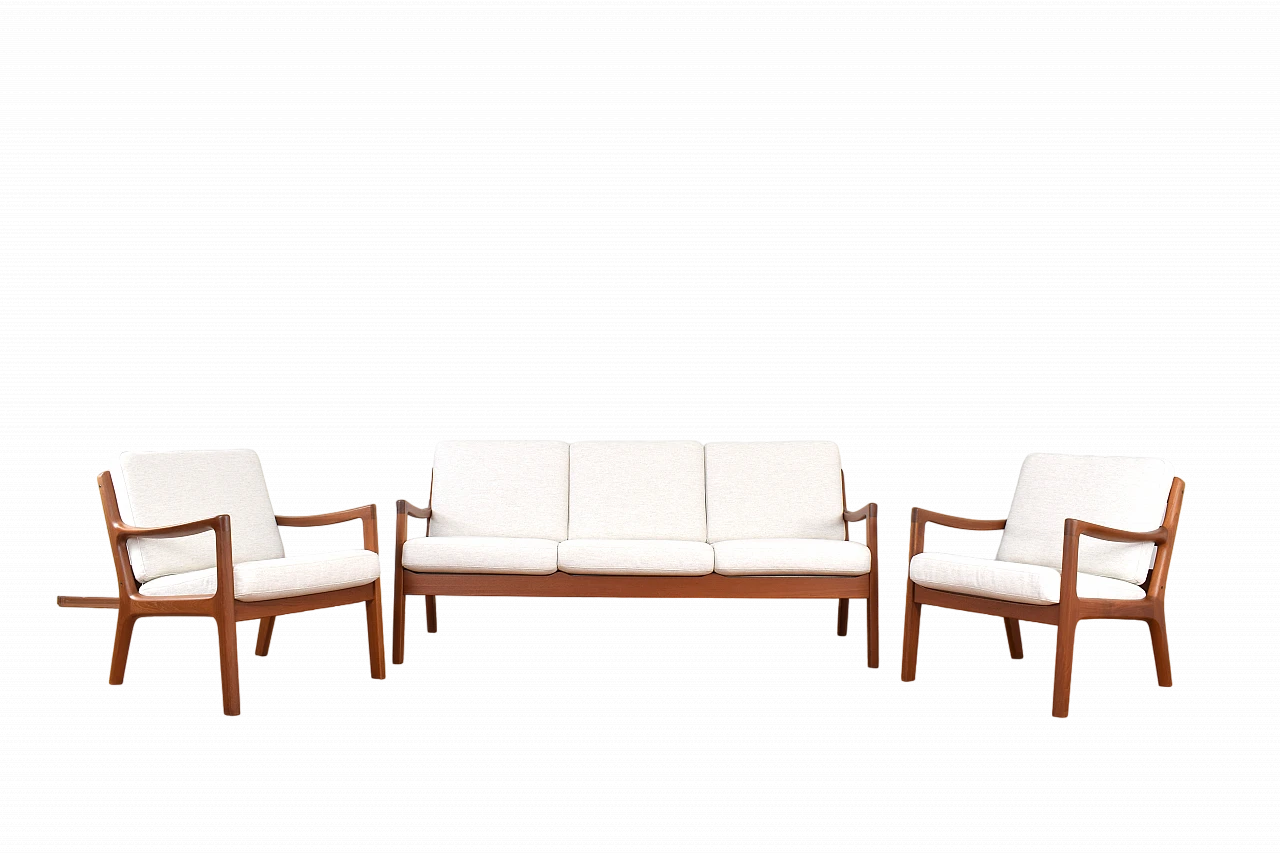 Danish teak Senator living room by Ole Wanscher for Cado, 1960s 17